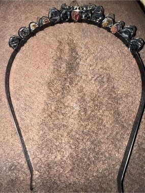 Black Crystal Embellished Headband